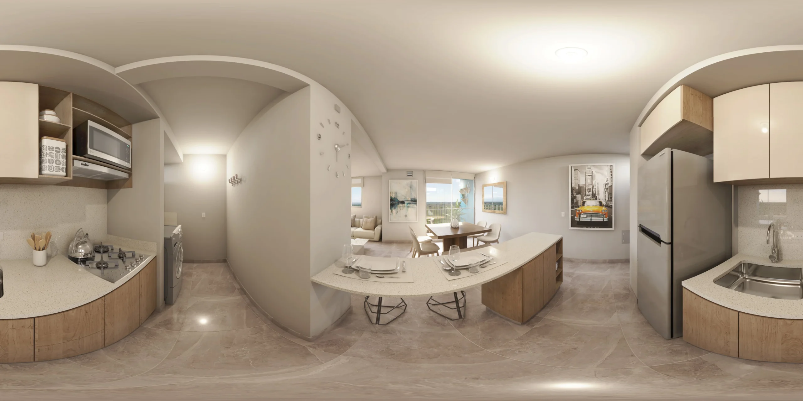 Cocina con acabados